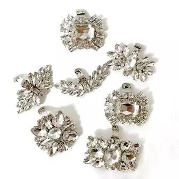 Съемные женские зажимы для обуви, свадебные туфли невесты, украшения для женщин и девочек, ювелирные аксессуары на высоком каблуке as the picture