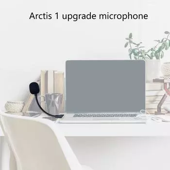 Съемный 3,5-мм микрофон с подвесом для игровых гарнитур Steelseries Arctis1. Микрофон с пенопластовым покрытием, простой в установке.