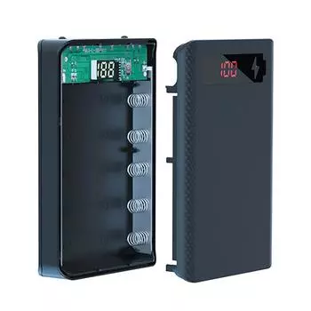 Съемный беспаечный 5*18650 модели аккумуляторов Power Bank DIY Kit Мобильный источник питания Корпус Материал белый