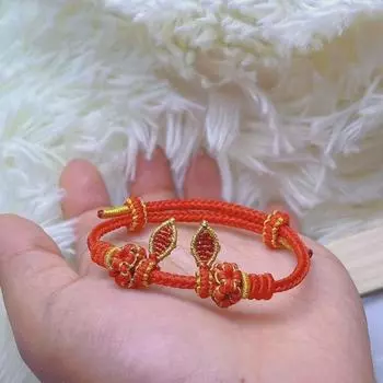 Съемный браслет с ушками кролика, сотканный вручную - идеальный подарок для подруг и возлюбленных