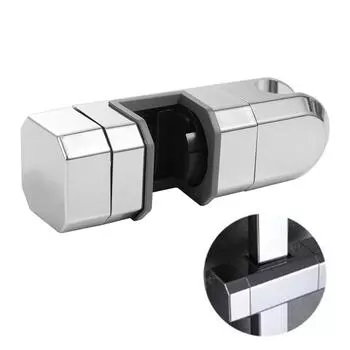 Съемный держатель для ползунка для крепления, универсальный держатель для душевой рейки 15-30 мм, кронштейн для душа, бытовой серебряный