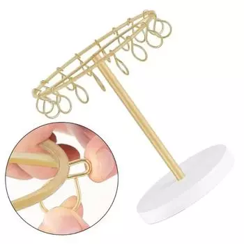 Съемный держатель для зажимов-коготьов, 16 крючков, стойка для демонстрации украшений для волос, органайзер для женщин round