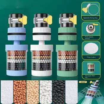 Съемный фильтр для водопроводной воды, насадка, моющиеся удлинители для смесителя, направляющая для смесителя для раковины, фильтр для смесителя 1