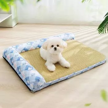 Съемный и моющийся коврик для собак в форме буквы L, для весны и лета, для маленьких и средних собак, для дивана-гнезда, для кошек, для домашних животных S 45*35cm