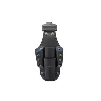 Съемный инструмент Tajima Sef System. Натуральная прочная и гибкая коровья кожа. Легко надевать и снимать. Можно прикрепить к ремню. Легко менять положение талии. чёрный