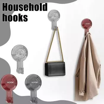 Съемный крючок с вакуумной присоской, для кухни, ванной, душа, стены, окна, стекла, прочный пылесос для душа One Size
