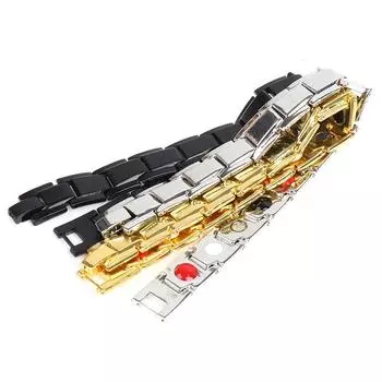 Съемный магнитный браслет Мужской простой магнитный браслет чёрный