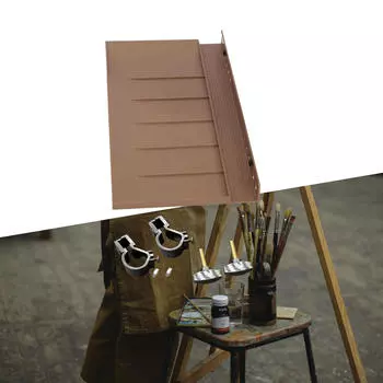 Съемный мольберт-поднос, полка для хранения кистей, художественные принадлежности, портативная стойка для эскизов для коричневый