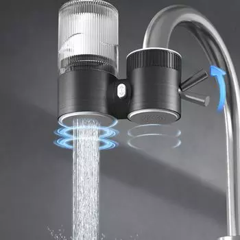 Съемный очиститель воды для крана Керамический фильтрующий элемент Фильтр для крана Аксессуары для фильтров для воды чёрный