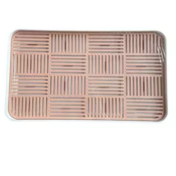 Съемный поддон для сушки посуды, сетчатый дизайн, подставка для сушки столовых приборов, новый кухонный органайзер small розовый