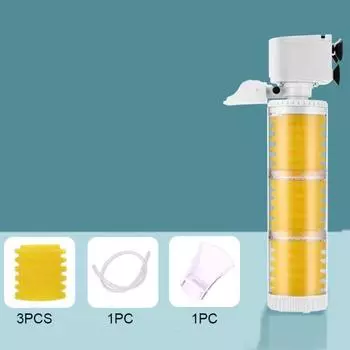 Съемный Погружной Фильтр Пластиковый Сборник Фильтра для Рыбного Помета Для Аквариума 4W-Style B