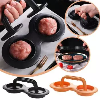 Съемный ручной пресс для мяса, инструмент для формования мясных котлет, пресс для мяса для гамбургеров для наполнения кухонных принадлежностей One Size чёрный