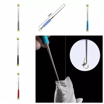 Съемный съемник рыболовных крючков Многофункциональный съемник рыболовных крючков для пресной воды upgrade aluminum alloy 1