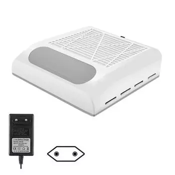 Съемный сетчатый фильтр Пылесборник для ногтей Низкий уровень шума Инструменты для маникюрной машинки Для нейл-арта White EU