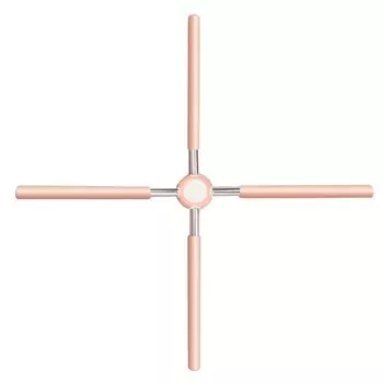 Съемный шест для йоги из нержавеющей стали для коррекции осанки при сутулости Pink-2