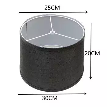 Съемный складной льняной абажур, капот, сделай сам, аксессуары для настольной лампы для настольного напольного светильника чёрный