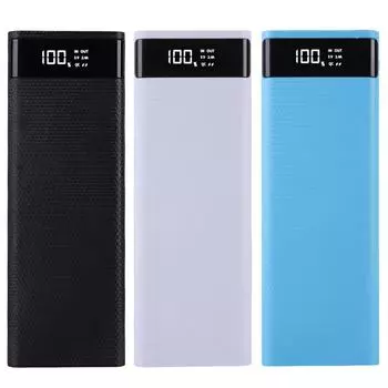 Съемный USB-дисплей QC3.0, 8x18650, чехол для аккумулятора, зарядное устройство PowerBank Shell