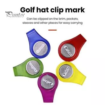 Съемный зажим для шляпы для гольфа, легкий прозрачный портативный искусственная кожа, двухсторонний магнитный зажим для украшения полей шляпы, маркер для мячей для гольфа, аксессуар для шляпы жёлтый
