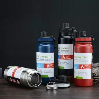 с фильтром для чая, герметичная термос большой емкости, термос, чашка, стакан, бутылка для воды 1000ml синий