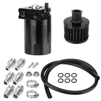 С фильтром, топливный бак, маслоуловитель, универсальный алюминиевый резервуар, автомобильные детали, масляный бак с перегородкой красный