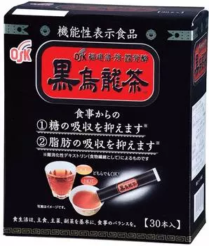 с функциональным черным улунским чаем OSK Fujian Strong Deep Fermented Stick x 30 пакетиков в порошке [Пищевые характеристики] 7,5 г
