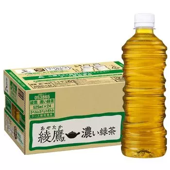 с функциональным темно-зеленым чаем Ayataka без этикетки 525 мл ПЭТ x 24 бутылки [Пищевые заявления] Coca-Cola