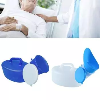 с герметичной крышкой Мобильный писсуар Туалет Уличный туалет Писсуар Горшок Писсуар Бутылка для мочи Пожилые люди Прикованные к постели Blue Recumbent Type for Men