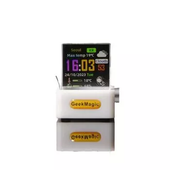 с GIF-анимациями Альбом Цифровые часы Голографические настольные украшения 2024 Фотодисплей белый