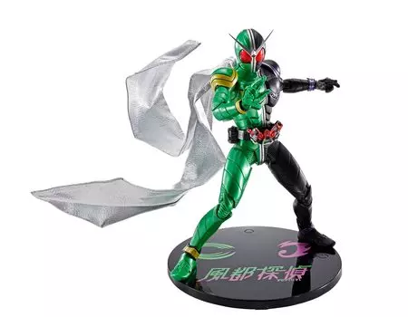 S.H.Figuarts (Shinkocho Seiho) Kamen Rider W Cyclone Joker Futo Detective Animation Commemoration Approx. 145mm ABS&PVC&Cloth Painted Movable Figure
