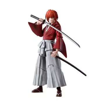С.Х.. Фигурка Figuarts Rurouni Kenshin -Meiji Swordsman- Kenshin Himura 135 мм из ПВХ и АБС окрашенная