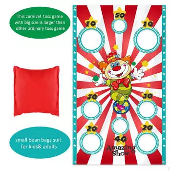 с игрой в бросок мешка с песком для