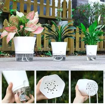 с инъекционным портом горшок для суккулентных растений самополивающийся цветочный горшок ваза для цветочного горшка поливочное кашпо 110mm