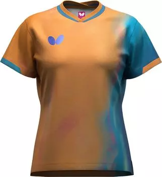 S Infilia Рубашка Оранжевая S [Бабочка] Женская оранжевый