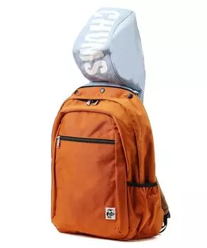 С капюшоном, дневной рюкзак, нейлон, свободный размер [Chums] CH60-3813 Sax/оранжевый