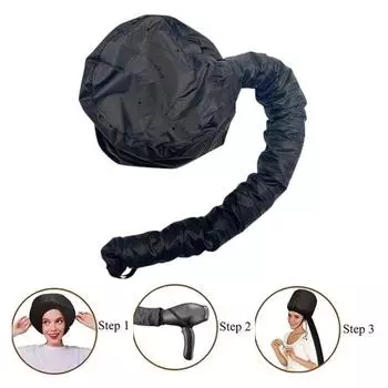 С капюшоном фен-чепчик мягкая сушка укладка завивка глубокое кондиционирование масло лечение волос шапочка насадка для фена женский уход за волосами диффузор шапочка серебряный