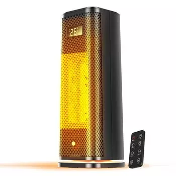 с керамическим обогревателем ECO с интеллектуальной постоянной температурой и энергосберегающей моделью Керамический вентиляторный обогреватель с режимом вентиляции, мгновенным нагревом в течение 2 секунд Большой воздушный поток