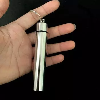 с кольцом Бутылка для таблеток Водонепроницаемый органайзер для ватных палочек Бутылка для зубочисток Контейнер для улицы 86x11mm-round bottom