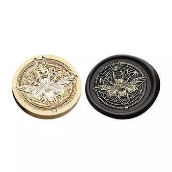 S# Круглая медная головка Классическая винтажная печатная головка для подарочного альбома A