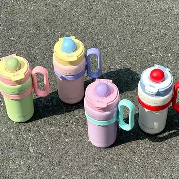 с крышкой Icy Cup 900 мл термос кружка Kawaii Double Drink термокружка для дома, работы, путешествий