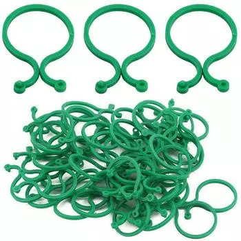 S/L Garden Vine Strapping Clips Plant Bundled Buckle Ring Holder Tomato Garden Plant Stand Tool 10-50Pcs Garden Decor Acc 20pcs