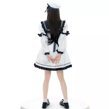 SL новый японский аниме костюм темно-синего цвета с длинными рукавами и короткими рукавами, косплей сексуальный матросский костюм униформа для косплея S