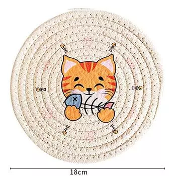 S/L Теплоизоляционная подкладка Посуда Миска Блюдо Подставка под кастрюлю Креативные подставки для дома и кухни L хаки