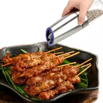 С LED подсветкой Автоматическая электрическая мельница для перца, соли, тмина, специй, гравитационный датчик, керамическая мельница Black ABS