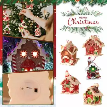 С легкой рождественской елкой, подвесные мягкие украшения One Size