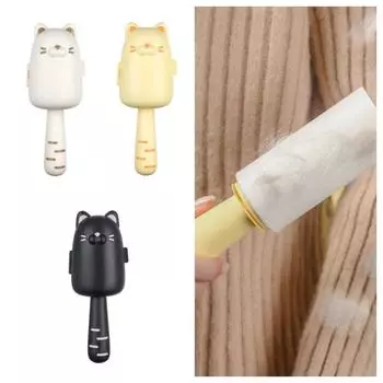 с липкой бумажной щеткой для чистки волос Extra Sticky Pet Hair Remover Furniture White