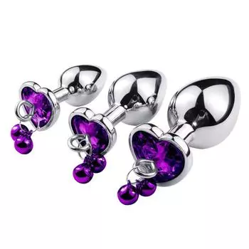 S/M/L Анальная пробка Секс-игрушки Нержавеющая гладкая сталь Анальная пробка с колокольчиком Круглый хрустальный кулон Ювелирные изделия S