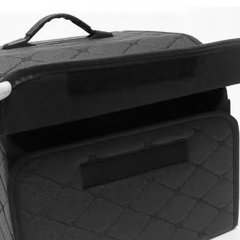S/M/L Car Trunk Organizer Sturdy Trunk Storage Organizer Foldable Car Storage Bag with Handle Collapsible Organization Container