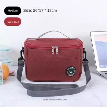S/M/L New Portable Lunch Bag Food Thermal Box Waterproof Office Cooler Lunchbox With Shoulder Strap Insulated Case