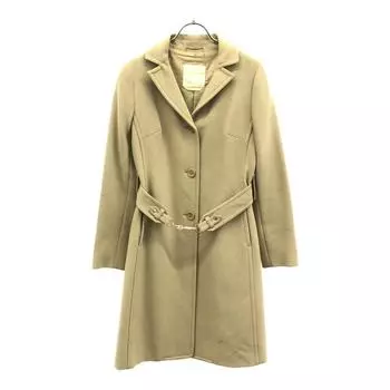 S Max Mara Made in Italy Wool Blend trench coat 36 Beige Women Used