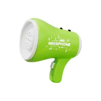 С музыкой Детский динамик Записываемый Запись Брелок Забавный Мегафон Изменитель Игрушка Детский подарок зелёный
